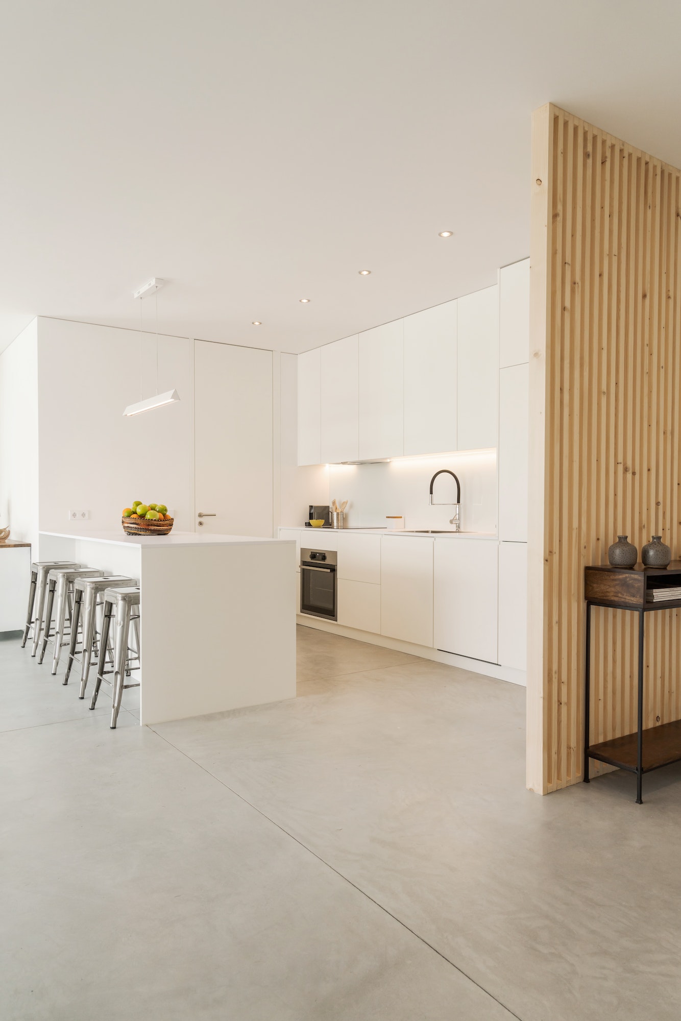 Kitchen in modern vacation house